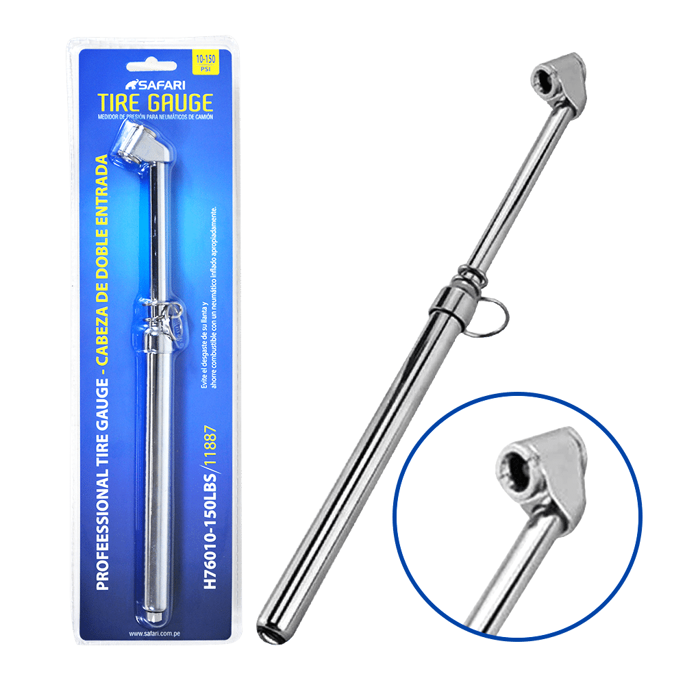 MEDIDOR DE AIRE 10-150PSI C/ANILLO REGLA DE ALUMINIO PRO