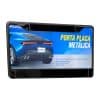 PORTA PLACA METALICA NEGRA