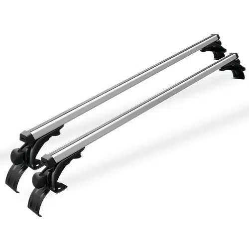 CROSS BAR ALUMINIO 124X32X20 INC 3 GANCHOS SILVER
