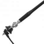 ANTENA COLA DE RATON NEGRA ESFERA CROMADA - Imagen 2