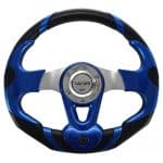 TIMON DEPORTIVO COMPASS PVC 350MM NEGRO/AZUL
