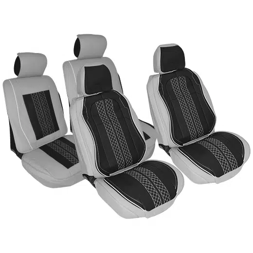 CUBRE ASIENTO UNIVERSAL NEGRO/GRIS