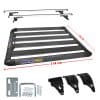 PARRILLA ALUM CLASIC C/BARRA G 63X44 / 1.60M NEGRO