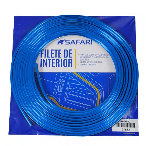 FILETE INTERIOR PARA CABINA DEL AUTO 5M AZUL