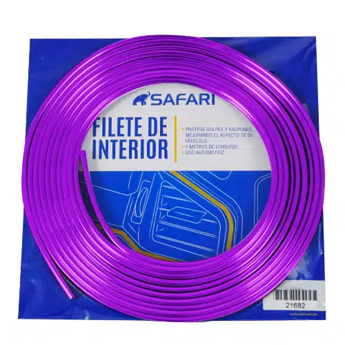 FILETE INTERIOR PARA CABINA DEL AUTO 5M LILA