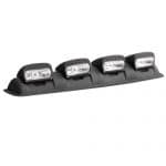 PORTA NEBLINERO ABS FARO AJUSTABLE HALOGENO+LED BLANCO