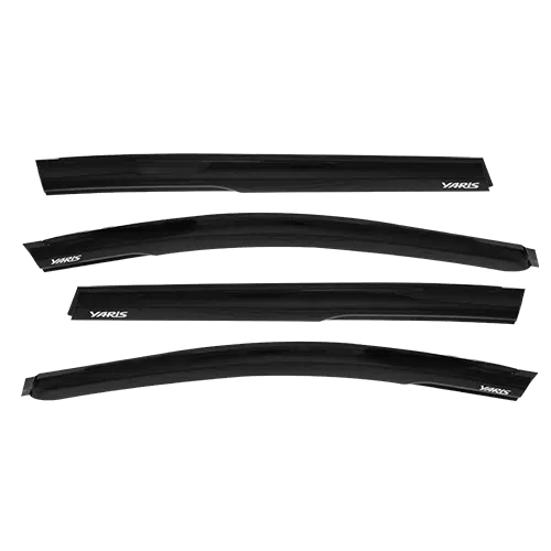 CORRELLUVIA NEGRO 4 PZS P/YARIS HATCHBACK 2014-20