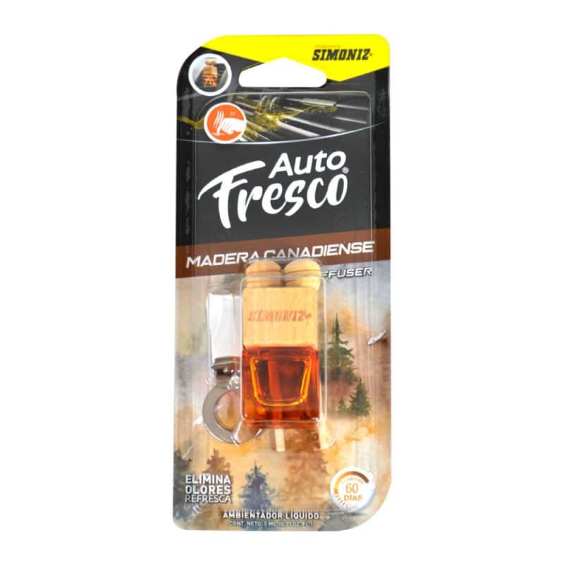 AMB DIFUSOR CUBO AUTO FRESCO MADERA CAN 5ML