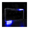 PORTA PLACA LED LENTE 12V 12W 32X16CM AHUMADO AZUL