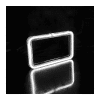 PORTA PLACA P/MOTO LED TIPO NEON 12V 9W 22X13CM BLANCO