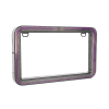 PORTA PLACA P/MOTO LED TIPO NEON 12V 9W 22X13CM LILA - Imagen 2