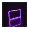 PORTA PLACA P/MOTO LED TIPO NEON 12V 9W 22X13CM LILA
