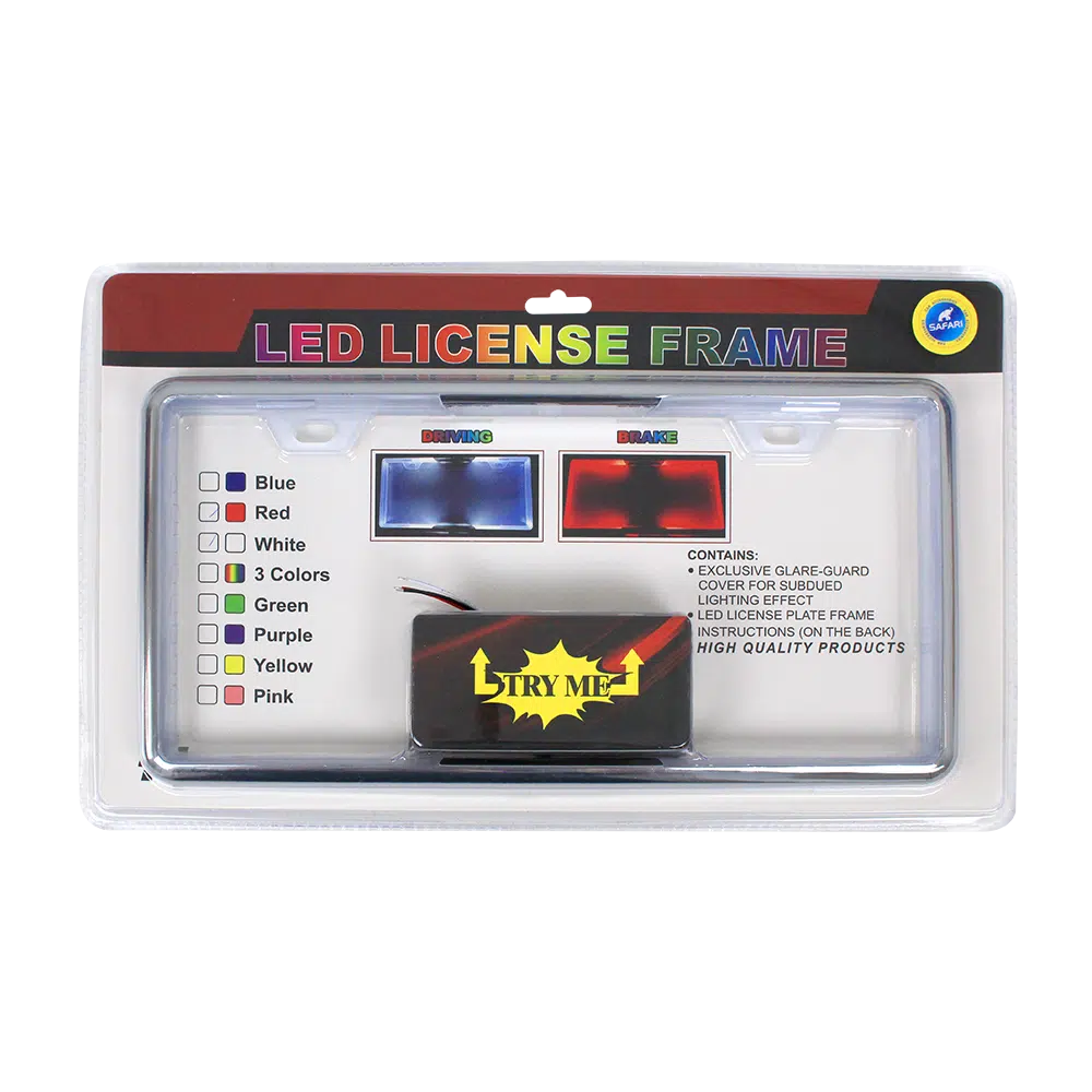 PORTA PLACA CON LED BLANCO