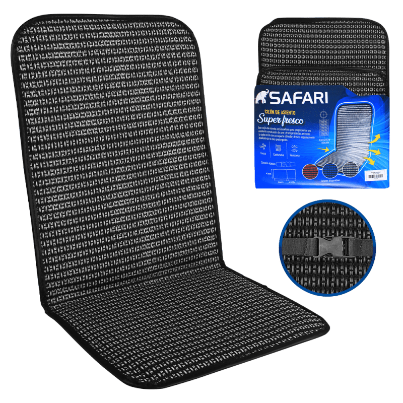 COJIN HQ FRESH P/ASIENTO 56×43CM/42×43CM NEGRO