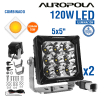 LUZ DE TRABAJO COMBINADO 5X5 PULG 120W CHIP OSRAM 10W