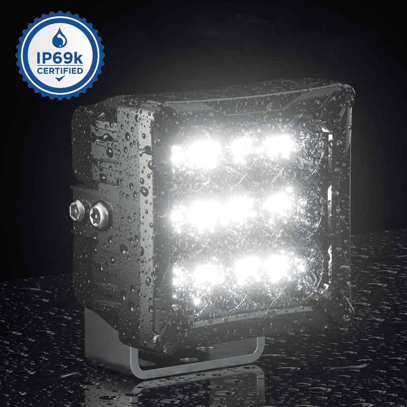 LUZ DE TRABAJO COMBINADO 5X5 PULG 120W CHIP OSRAM 10W - Imagen 3