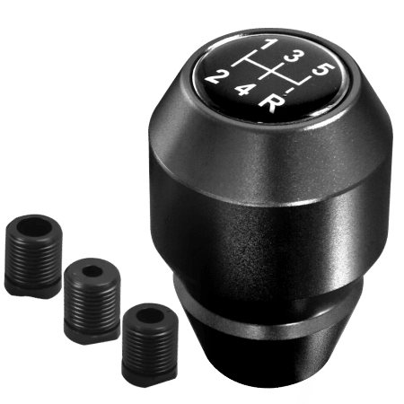 PERILLA DE CAMBIO ALUMINIO 07CM PRO 5+R NEGRO