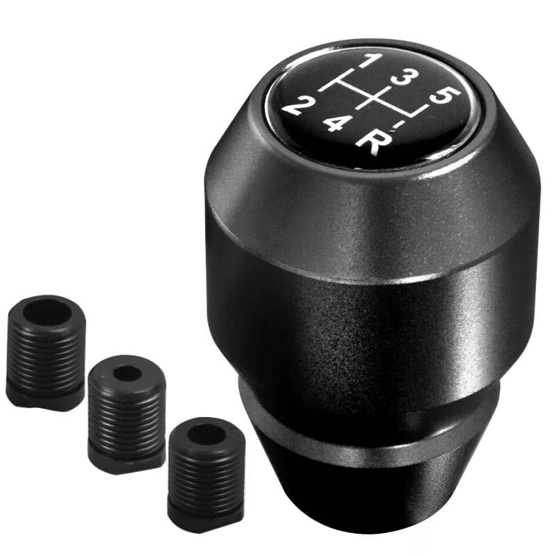 PERILLA DE CAMBIO ALUMINIO 07CM PRO 5+R NEGRO