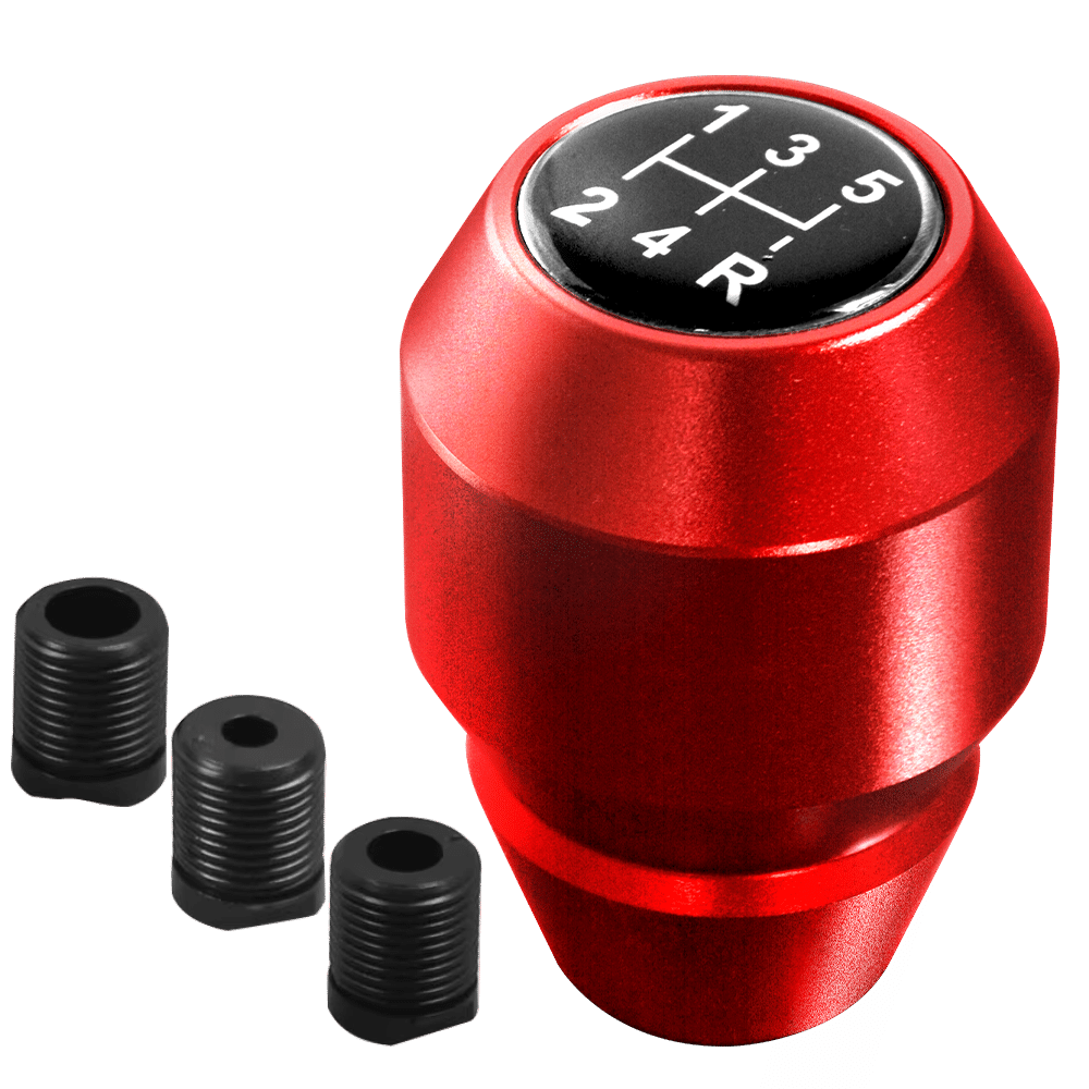 PERILLA DE CAMBIO ALUMINIO 07CM PRO 5+R ROJO