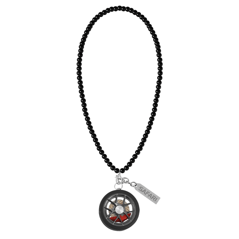 COLGANTE ADORNO LLANTA NEGRO CARBON - Imagen 2