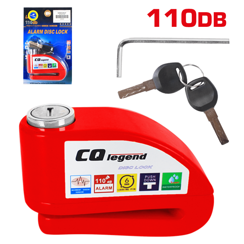 ALARMA PARA MOTOCICLETA ROJO