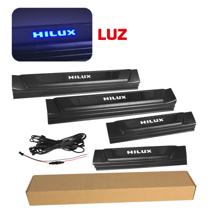CUBIERTA DE UMBRAL DE PUERTA LED HILUX