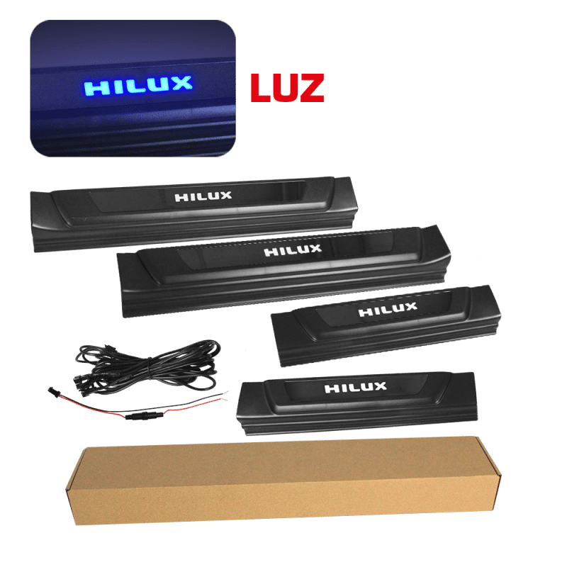 CUBIERTA DE UMBRAL DE PUERTA LED HILUX