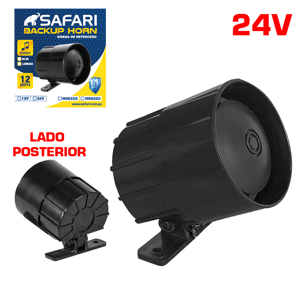 SIRENA DE RETROCESO 24V 12W 110+5db BE-BE