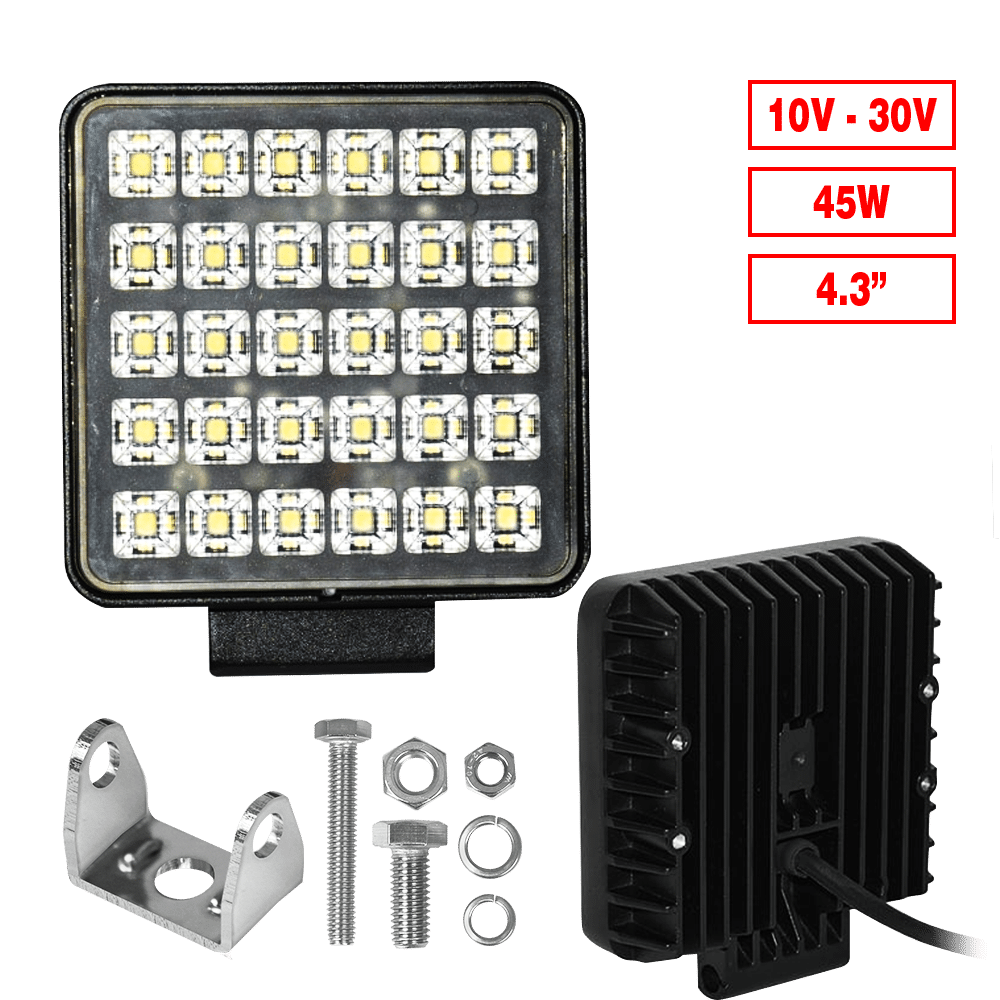 LUZ TRABAJO LED 4.3" 45W 10-30V EXPAN. AL CUADRADO
