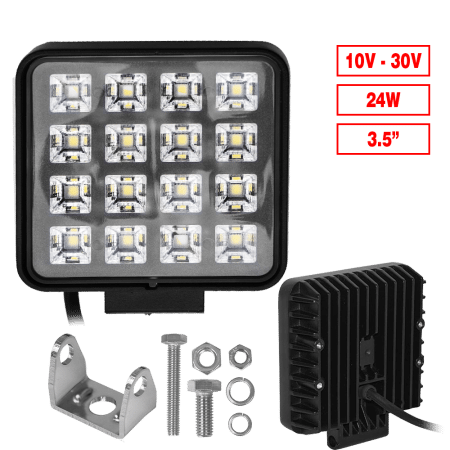 LUZ TRABAJO LED 3.5" 24W 10-30V EXPAN. AL CUADRADO