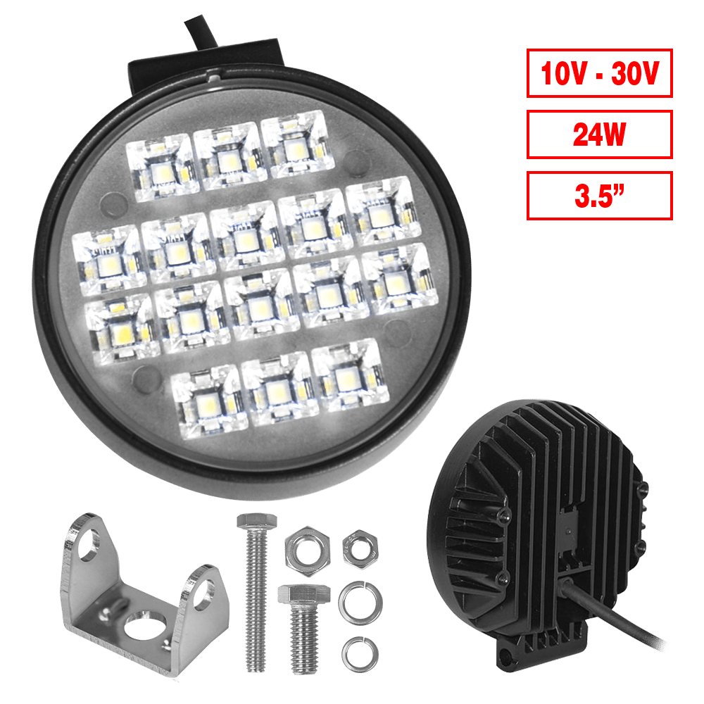 LUZ TRABAJO LED 3.5" 24W 10-30V EXPAN. AL CIRCULAR