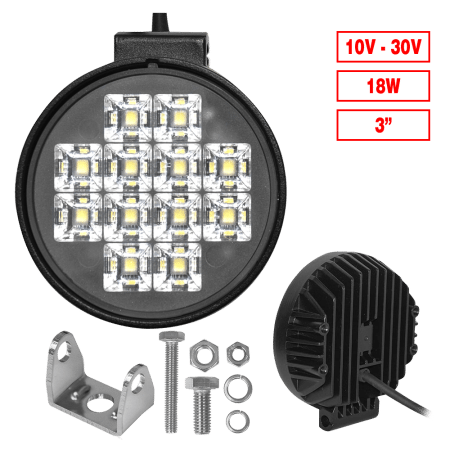 LUZ TRABAJO LED 3.0" 18W 10-30V EXPAN. AL CIRCULAR
