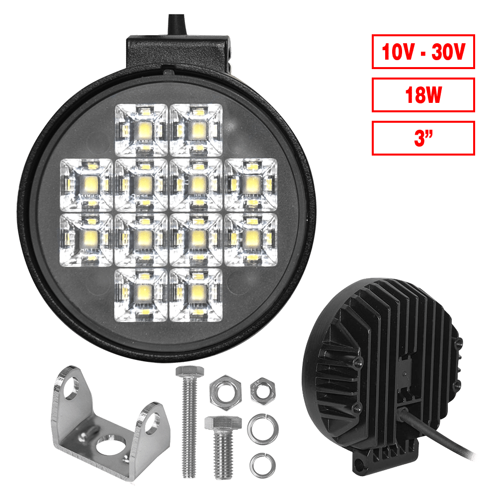 LUZ TRABAJO LED 3.0" 18W 10-30V EXPAN. AL CIRCULAR