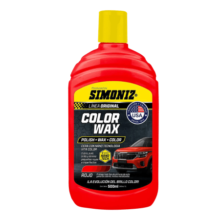 CERA ENR BRILLO COLOR WAX 3EN1 500ML ROJO