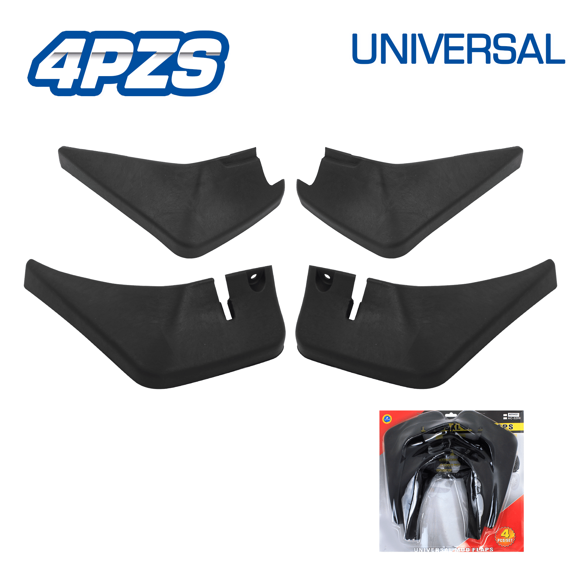 GUARDAFANGO 4PZS UNIVERSAL NEGRO
