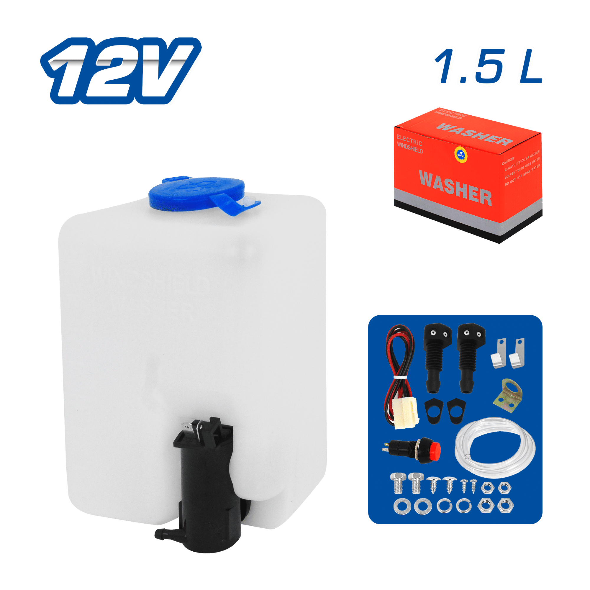 TANQUE P/AGUA HDPE AUTOMOTRIZ 1.5L 12V