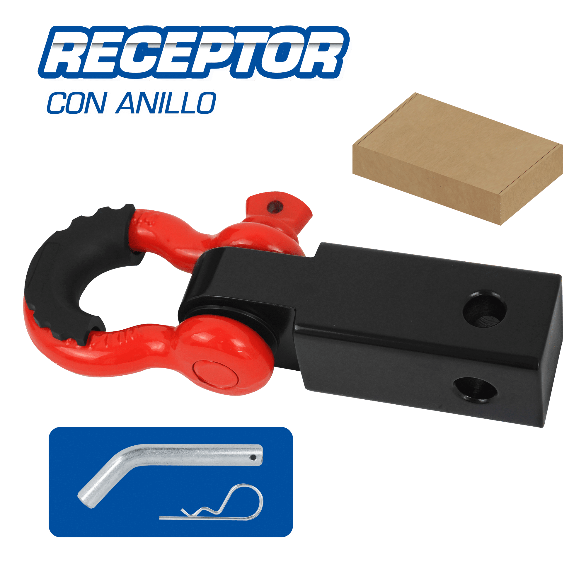 RECEPTOR DE REMOLQUE C/ANILLO
