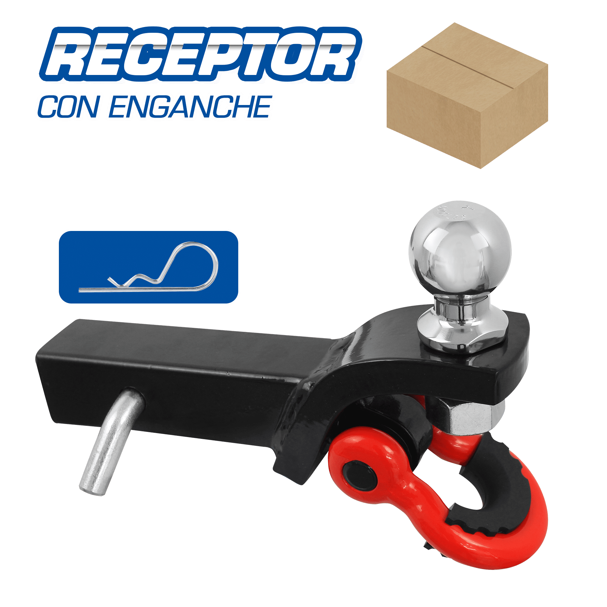 RECEPTOR DE REMOLQUE C/ENGANCHE