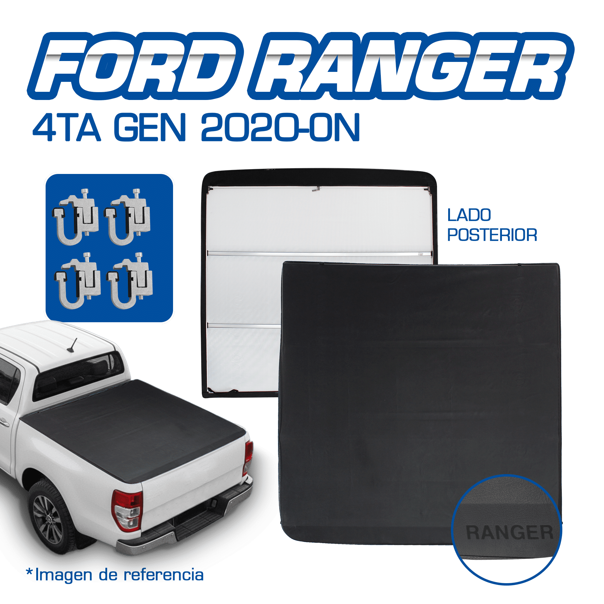 TOLVA P/FORD RANGER 4TA GEN 2020-ON