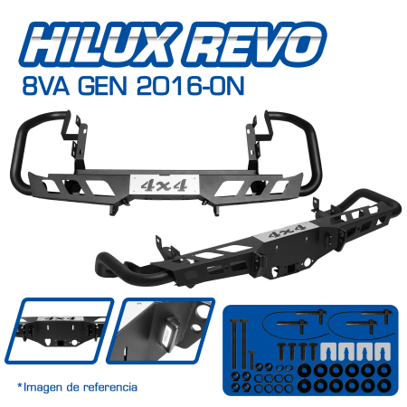 DEFENSA POSTERIOR P/HILUX REVO 8VA GEN 2016-ON