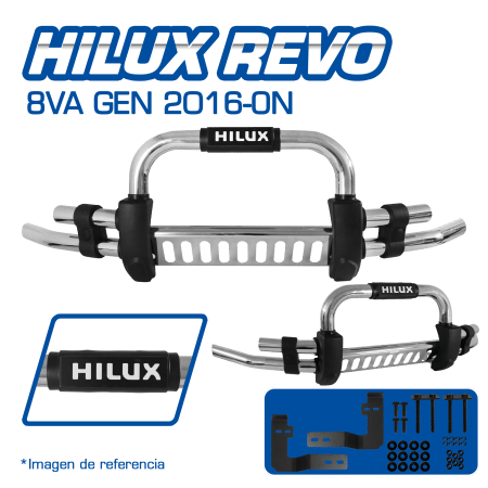 DEFENSA P/HILUX REVO 8VA GEN 2016-ON