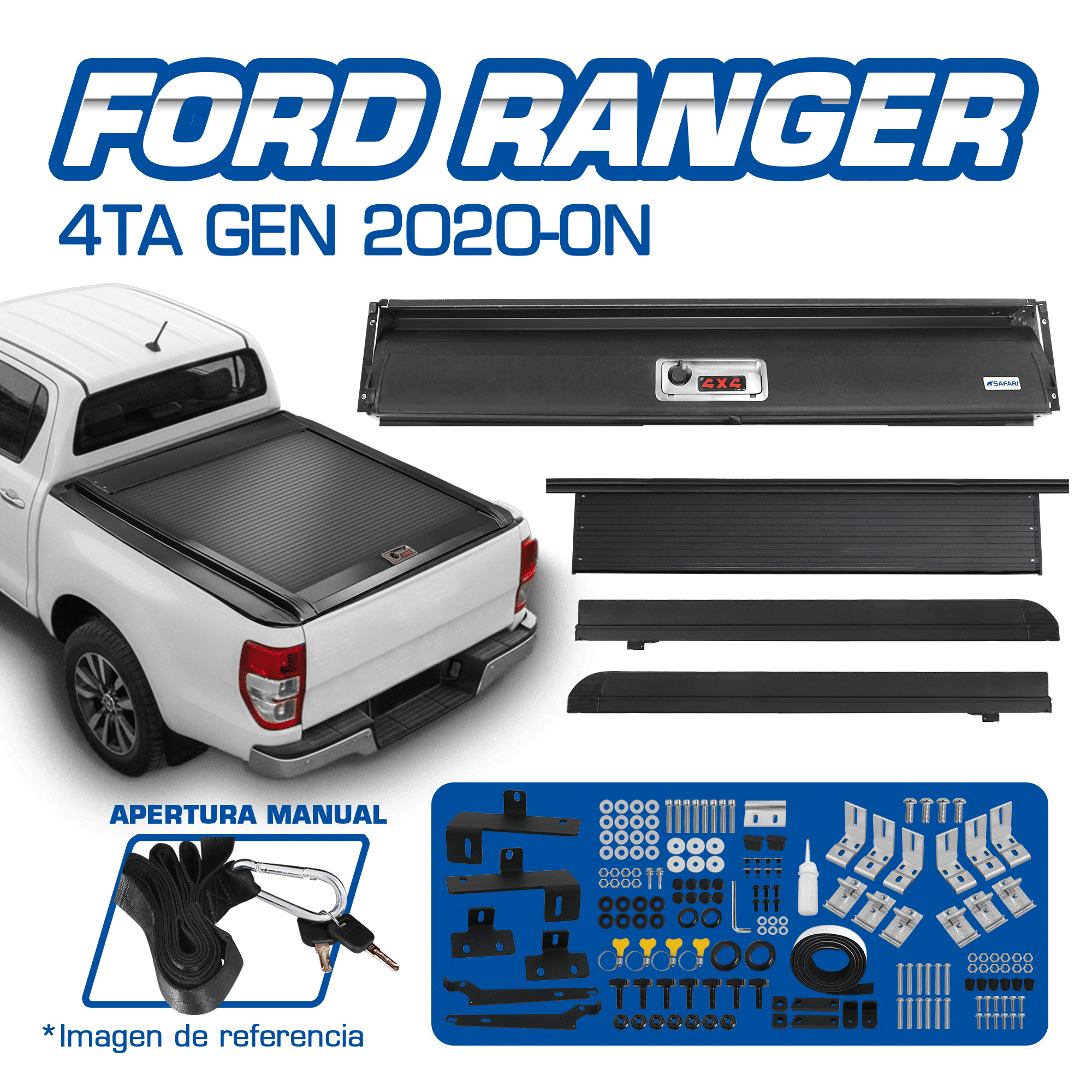 TOLVA P/FORD RANGER 4TA GEN 2020-ON