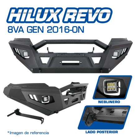 DEFENSA P/HILUX REVO 8VA GEN 2016-ON