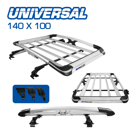 PARRILLA UNIVERSAL AL 140X100 SILVER