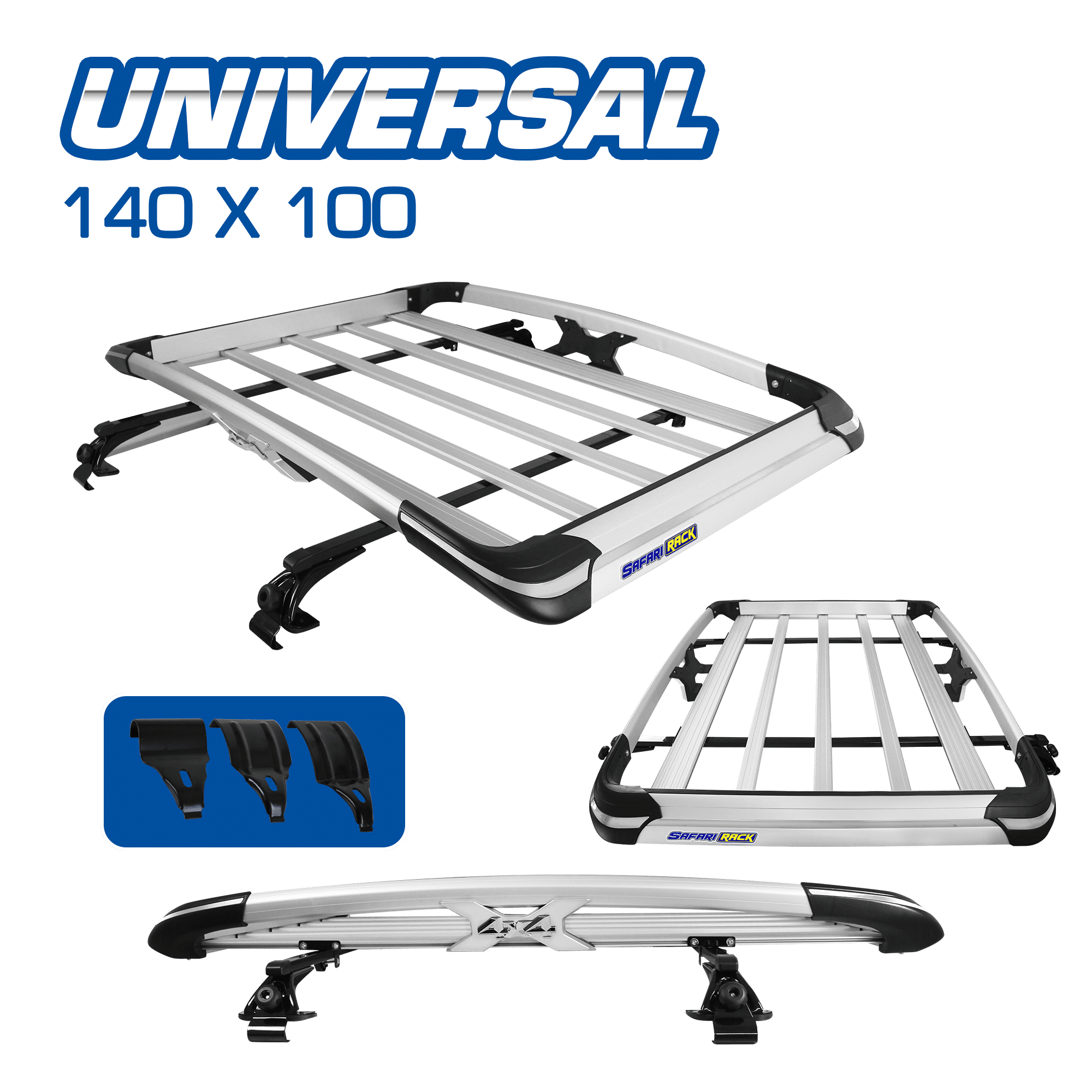 PARRILLA UNIVERSAL AL 140X100 SILVER