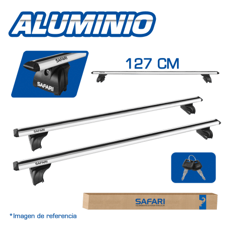 CROSS BAR AL 127CM SILVER