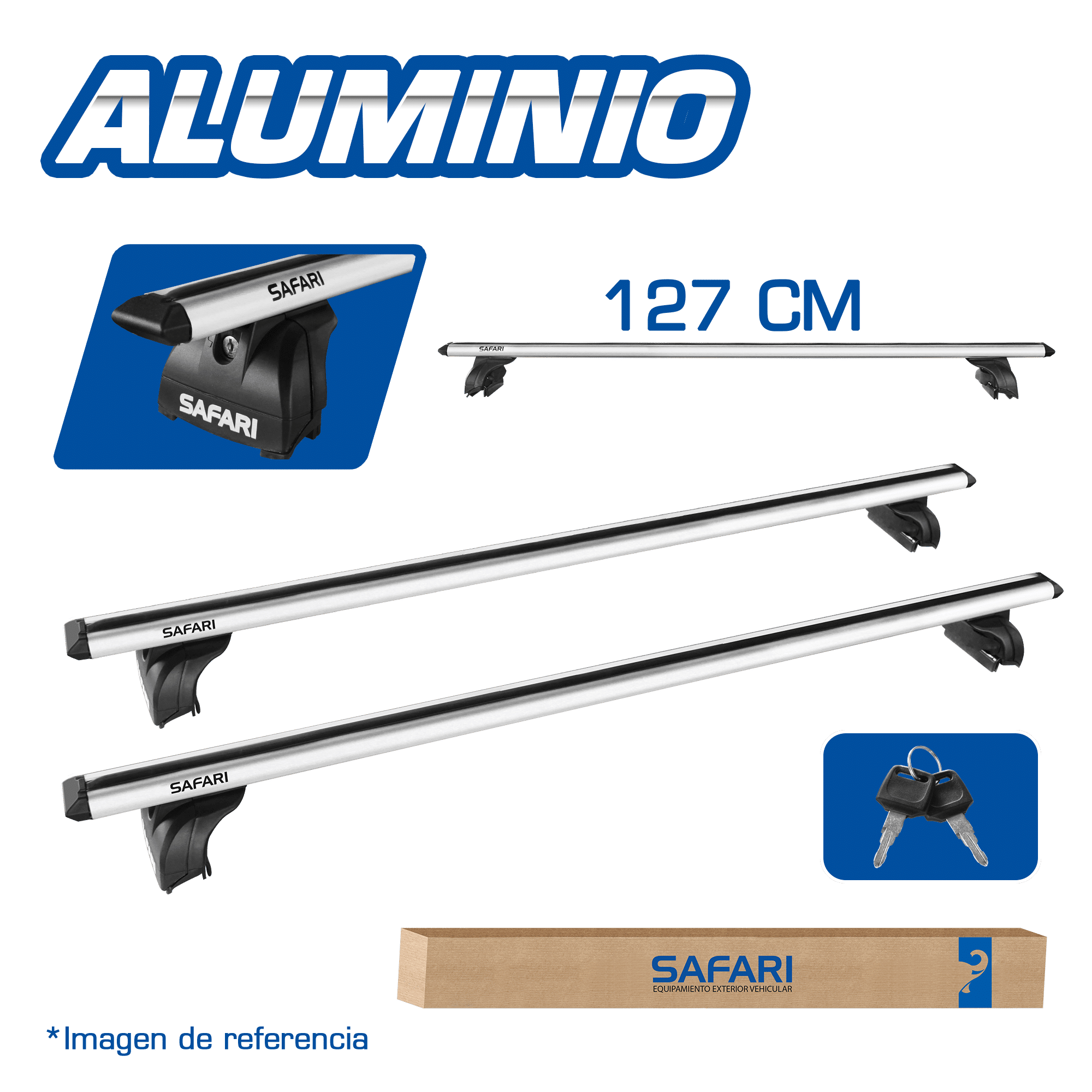 CROSS BAR AL 127CM SILVER