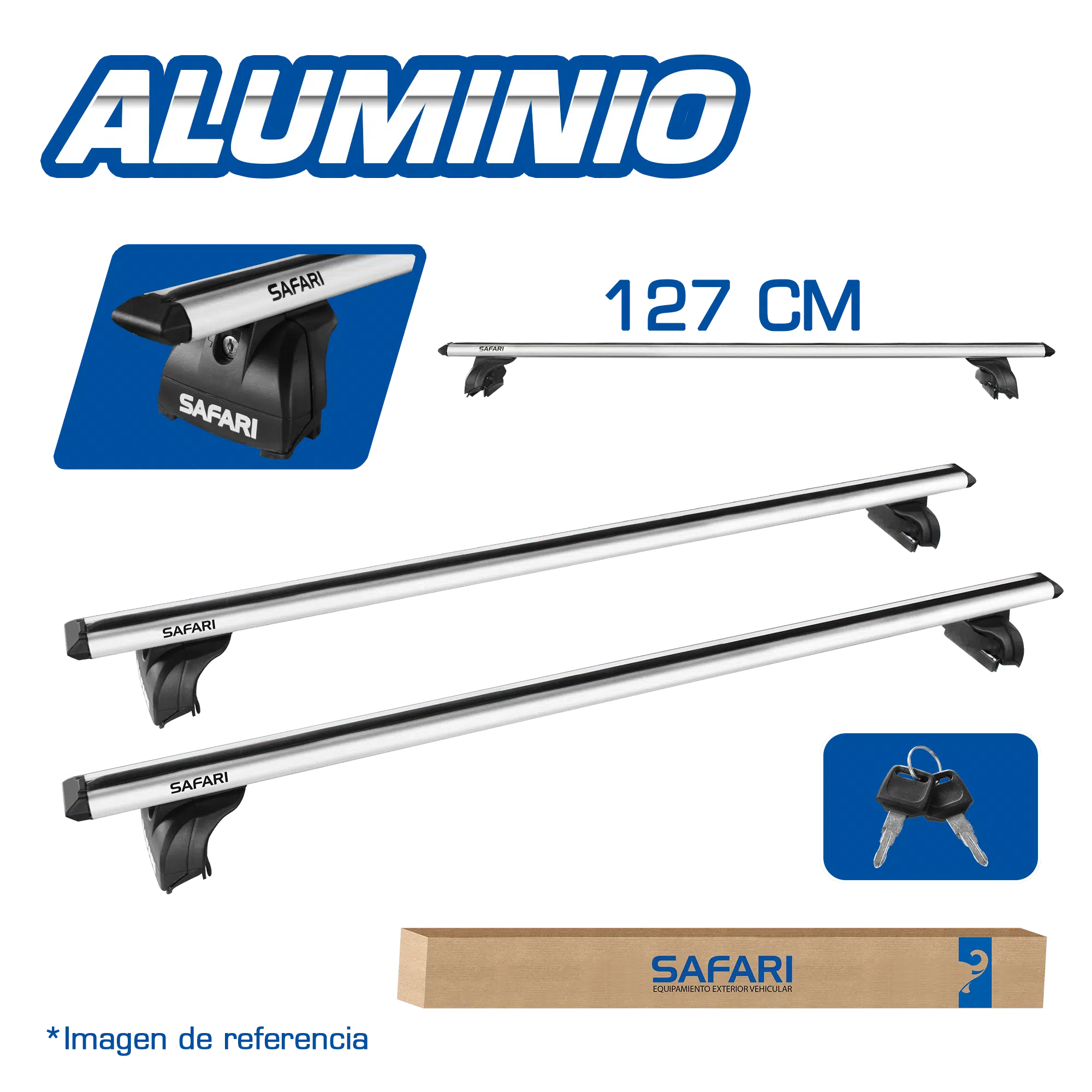 CROSS BAR AL 127CM SILVER