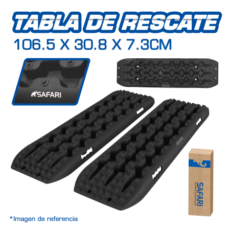 TABLA DE RESCATE 106.5X30.8X7.3CM NEGRO