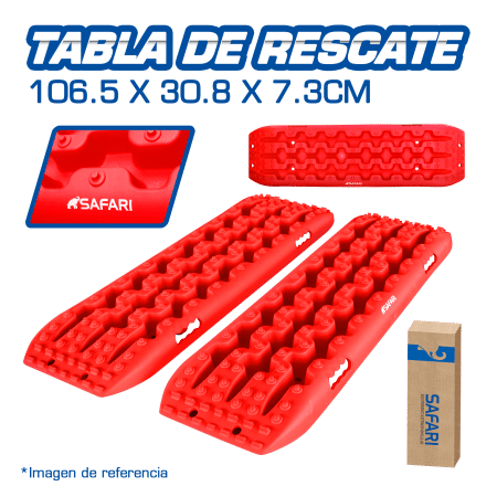 TABLA DE RESCATE 106.5X30.8X7.3CM ROJO